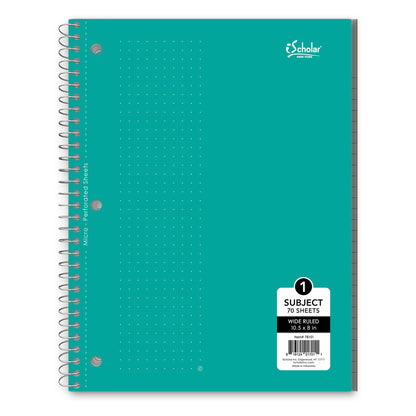 1 Subject Wirebound Notebook Wide Ruled 10.5 x 8in 70 Sheets 78101