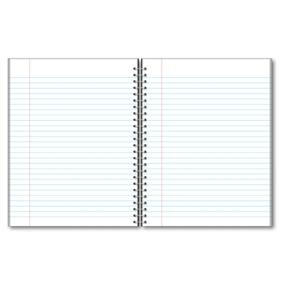 3 Subject Wirebound Notebook College Ruled 10.5 x 8in 120 Sheets 78104