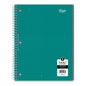 5 Subject Wirebound Notebook Wide Ruled 10.5 x 8in 180 Sheets 78107