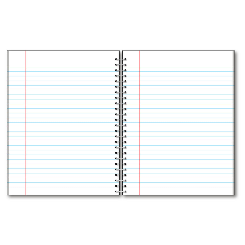 5 Subject Wirebound Notebook College Ruled 10.5 x 8in 180 Sheets 78108