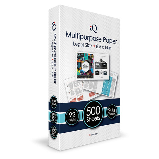 iQ Multipurpose Legal Paper Pallet 8.5 x 14in 300 Reams 150,000 Sheets 80514