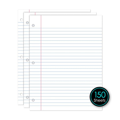 Filler Paper Wide Ruled 10.5 x 8in 150 Sheets 81150