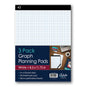 3 Pack iQ Graph Planning Pads 8.5 x 11.75in 150 Sheets 88113