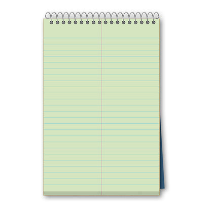 4 Pack iQ Spiral Steno Books Green 6 x 9in 320 Sheets 91084