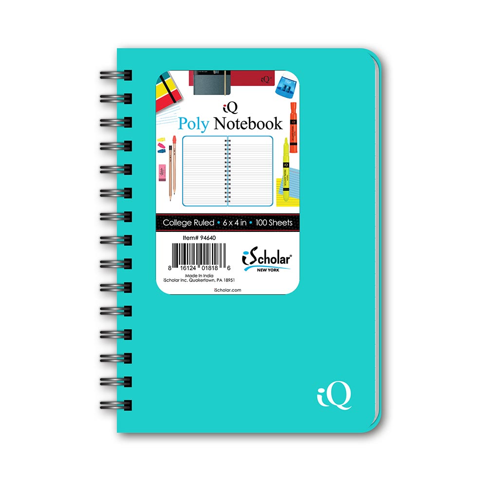 Poly Memo Book College Ruled 6" x 4" 100 Sheets 94640