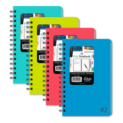 Poly Memo Book College Ruled 8" x 5" 100 Sheets 94850