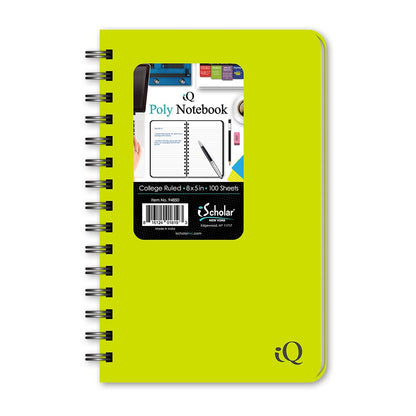 Poly Memo Book College Ruled 8" x 5" 100 Sheets 94850
