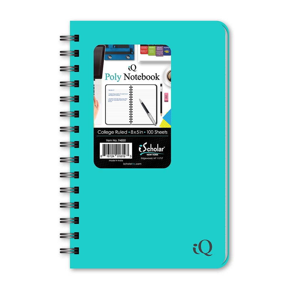 Poly Memo Book College Ruled 8" x 5" 100 Sheets 94850