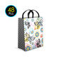 48 Pcs PP Reusable Shopping Bags Butterfly Design Small 9.75" x 12" x 5" 99913