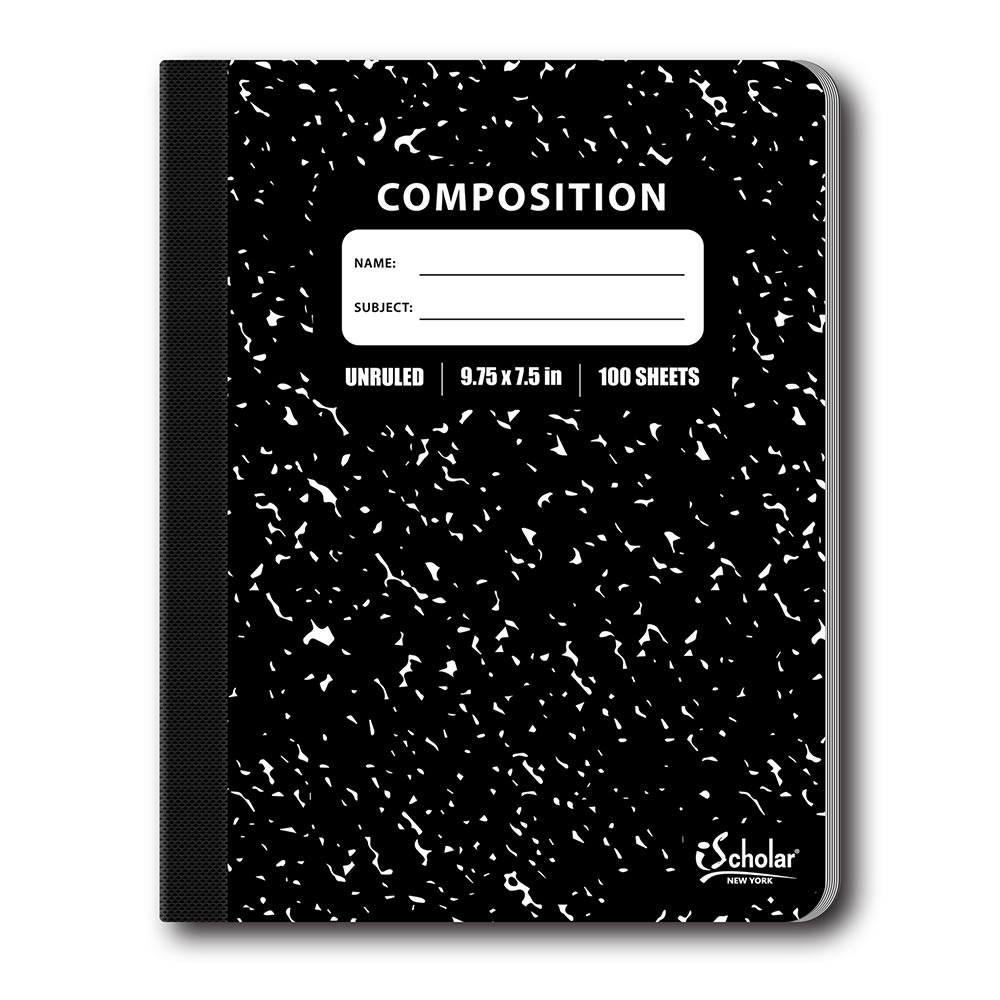 Unruled Blank Composition Notebook  100 Sheets 13100 