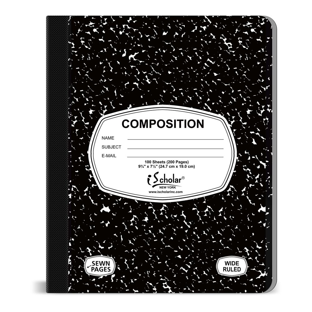 composition notebook page wide ruled