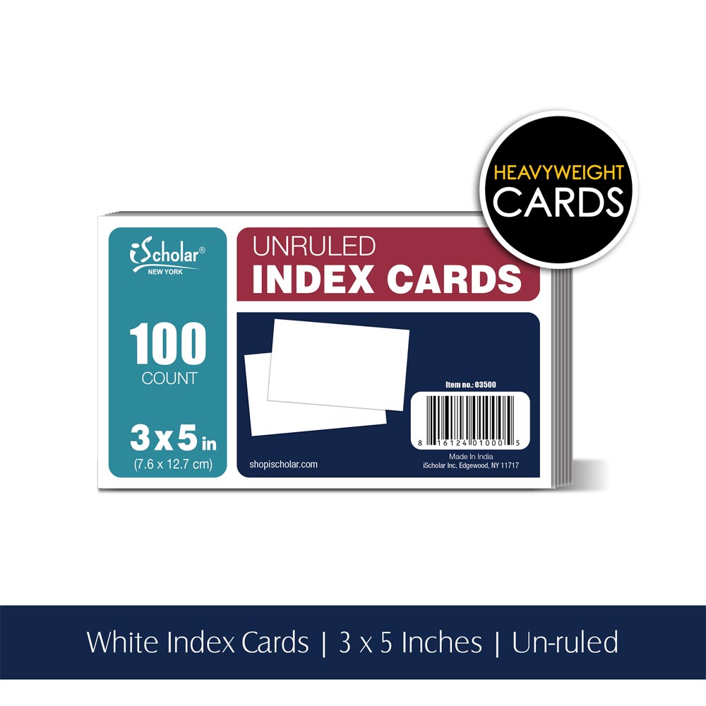 Business Industrial Index Cards 5X8 Blank 100 Ct Brite Paper Products