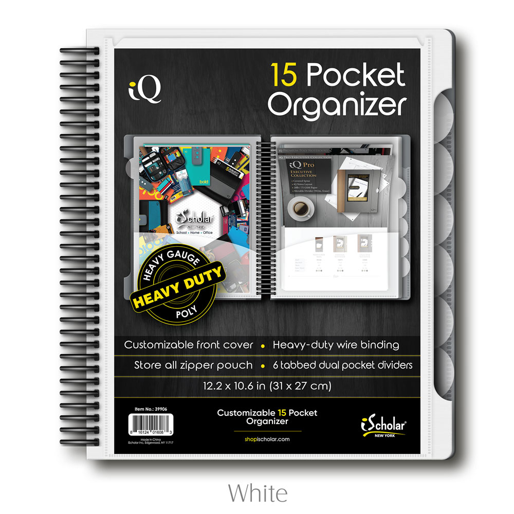 iQ 3 Pocket Large Expandable Binder Pouch 55035 – iScholar NY