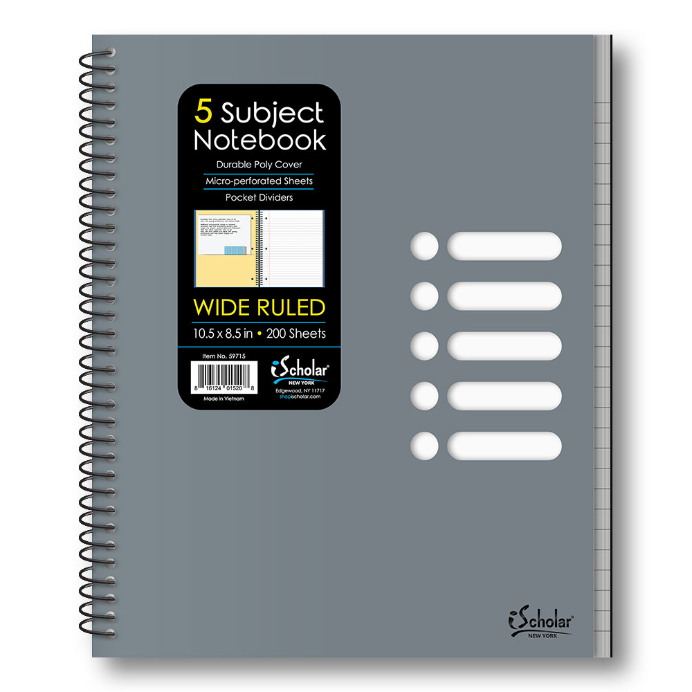 Notebook 5 Subject/Wire (IN-6) (59715)