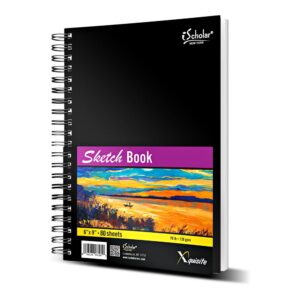 Leather sketchbook cover case for sketch pad 9 x 12, Artist Drawing Sketch  Pad Holder portfolio for 9X12 Sketchbook