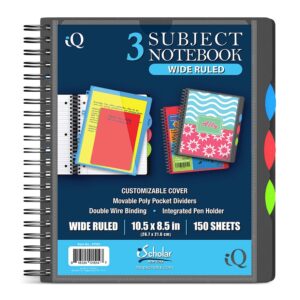1 Subject Wirebound Notebook 10.5 x 8 College Ruled 78102